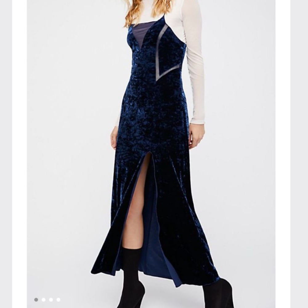 Free People Moon child Velvet Dress